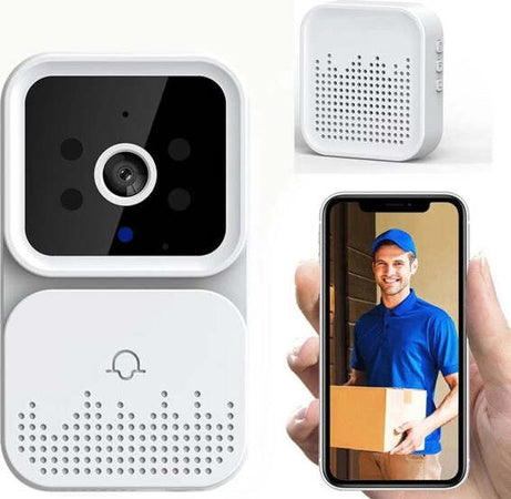 Campanello-Video-Hd-Visione-Notturna-Wireless-Citofono-Videocitofono-Smart