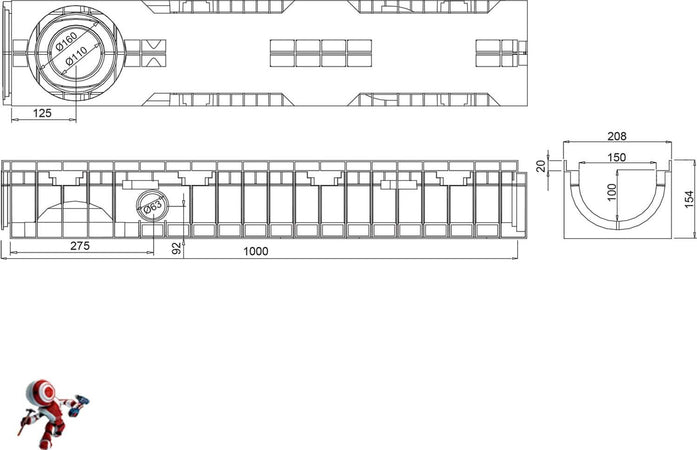 Canaletta-di-scolo-acqua-carrabile-in-PP-PE-con-griglia-zincata-208X154