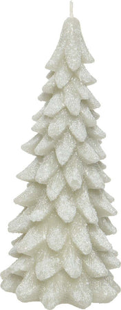 Candela a forma di Albero decorativa in cera innevato da Ø 8 x h 16,50 cm Casa e cucina/Decorazioni per interni/Candele e portacandele/Candele/Candele a colonna MagiediNatale.it - Altamura, Commerciovirtuoso.it