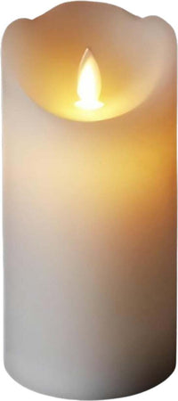 Candela bianca a led decorazione per interno da Ø 7,5 cm Casa e cucina/Decorazioni per interni/Candele e portacandele/Candele/Candele a colonna MagiediNatale.it - Altamura, Commerciovirtuoso.it