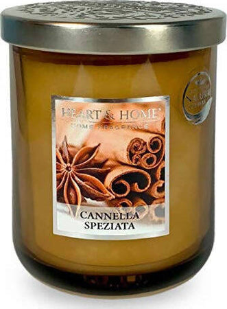 Candela Profumata Heart & Home HHEDS02 Candela in Cera di soia e Cannella Speziata - 115g Profuma Ambienti Candela Tiziana non solo gioielli - Civitanova Marche, Commerciovirtuoso.it