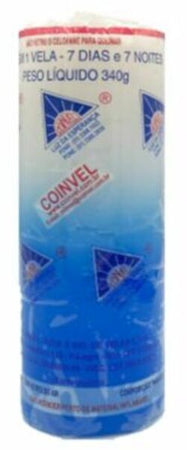 Candela Sete Dias Branca/ Azul Bianca E Celeste Candela Esoterica per Rituali