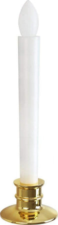 Candele Senza Fiamma a LED Da Finestra Con Telecomando e Timer Coniche Alimentate A Batteria Con Portacandele Dorati Kit da 6 pz + 1 Telecomando