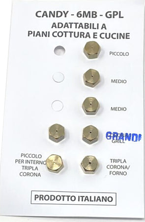 CANDY SERIE UGELLI PIANO COTTURA CUCINE GAS 5 FUOCHI + FORNO- GAS METANO - 6MB Casa e cucina/Utensili da cucina/Bruciatori da cucina Rossi Ricambi - Venetico Marina, Commerciovirtuoso.it