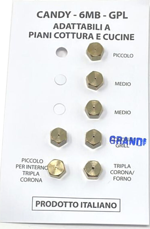 CANDY SERIE UGELLI PIANO COTTURA CUCINE GAS 5 FUOCHI + FORNO- GAS METANO - 6MB Casa e cucina/Utensili da cucina/Bruciatori da cucina Rossi Ricambi - Venetico Marina, Commerciovirtuoso.it