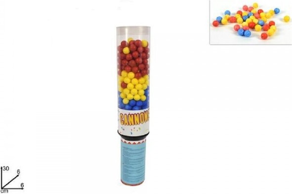Cannone-Spara-Palline-Multicolore-Tubo-Coriandoli-30-Cm-Ad-Aria-Feste-Compleanni