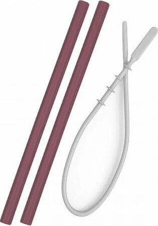 Cannucce in silicone con detergente rosso mattone Minikoioi Casa e cucina/Utensili da cucina/Accessori vino e bar/Cannucce/Cannucce riutilizzabili La Casa Del Bebè - Napoli, Commerciovirtuoso.it