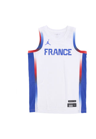 JORDAN Canotta Basket Uomo Limited Home Basketball Jersey Team France White/hyper Royal da uomo