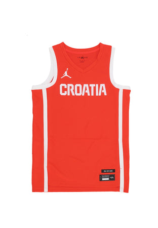 JORDAN Canotta Basket Uomo Limited Road Basketball Jersey Team Croatia Chile Red/white da uomo