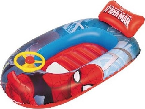 Canotto-Spiderman-112x65-Con-Volante-Base-Gonfiabile-Canottino-Barca