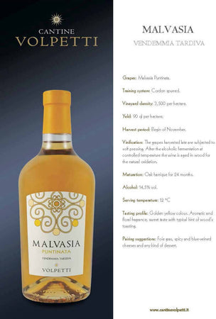 Cantine Volpetti vino Malvasia del Lazio Vendemmia Tardiva Bottiglia 750ml imballo sicuro vino Non solo caffè online - Albano Laziale, Commerciovirtuoso.it