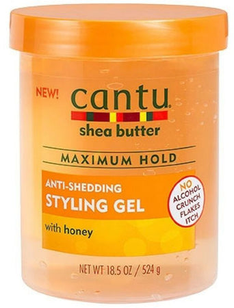 Cantu Natural Styling Gel Honey Anti-Shedding Gel per Capelli Afro 524 G Al Miele Massima Tenuta