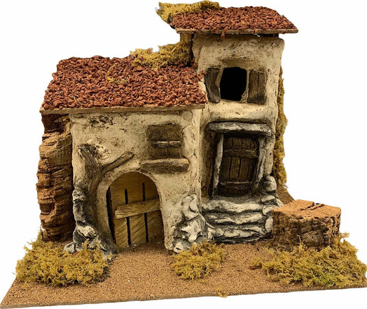 Capanna con scalinate, porte e muschio per presepe natalizio in legno e resina Casa e cucina/Decorazioni per interni/Addobbi e decorazioni per ricorrenze/Decorazioni natalizie/Presepi/Statuine e fondali per il presepe MagiediNatale.it - Altamura, Commerciovirtuoso.it