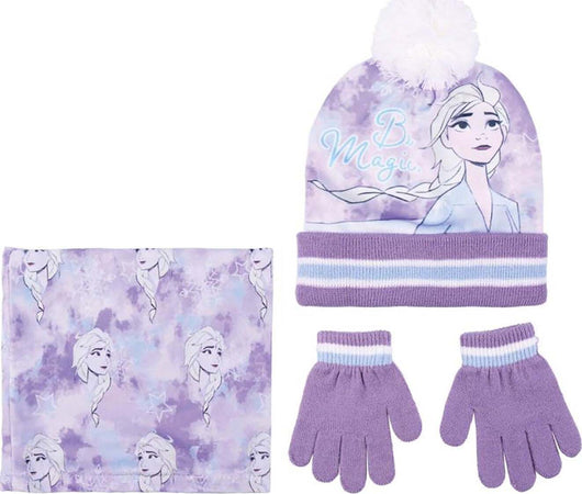 Cappello con Scaldacollo e guantini Frozen colore lilla veste da 3 a 7 Anni Moda/Bambine e ragazze/Accessori/Coordinati invernali Store Kitty Fashion - Roma, Commerciovirtuoso.it