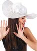 Cappello Dama Bianco Paillettes Piume Cappello da Donna Elegante con Piume Bianco per Travestimento Moda/Donna/Abbigliamento/Accessori/Cappelli e cappellini/Cappelli da sole Kondorama - Martinsicuro, Commerciovirtuoso.it