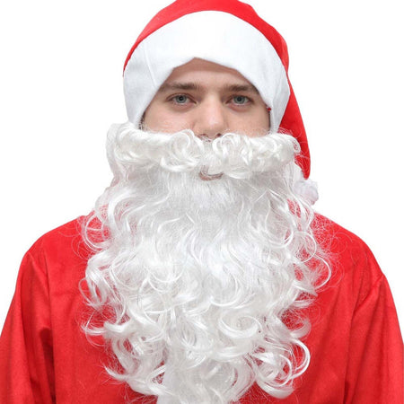 Cappello e Barba da Babbo Natale per Adulto in velluto rosso e bianco Casa e cucina/Decorazioni per interni/Addobbi e decorazioni per ricorrenze/Decorazioni natalizie/Ghirlande e corone MagiediNatale.it - Altamura, Commerciovirtuoso.it