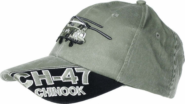 Cappello Frontino Uomo Ch-47 Chinook Verde in Cotone Con Visiera Moda/Uomo/Accessori/Cappelli e cappellini/Cappellini da baseball Il Distintivo - Pesaro, Commerciovirtuoso.it
