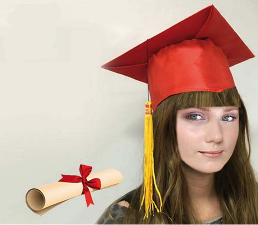 Cappello Laurea con Pergamena Colore Rossa idea regalo perfetta per festa di Laurea Moda/Abbigliamento specifico/Costumi e accessori/Accessori/Adulti/Cappelli Kondorama - Martinsicuro, Commerciovirtuoso.it