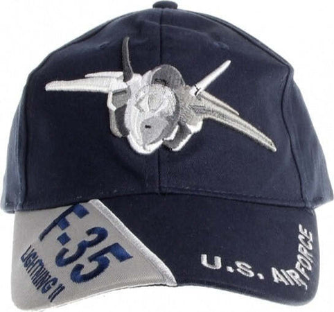 Cappello Uomo Frontino F-35 U.S. Airforce Lightning Ii in Cotone Con Visiera Moda/Uomo/Accessori/Cappelli e cappellini/Cappellini da baseball Il Distintivo - Pesaro, Commerciovirtuoso.it