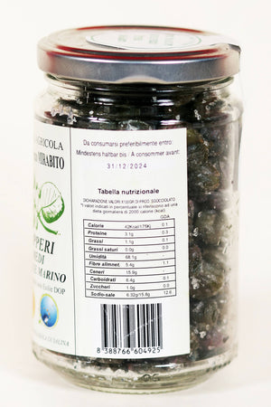 Capperi Medi Dop Sottosale Di Salina 3 vasetti di Vetro Da 200g cadauno Azienda Agricola Dott. Lorenzo Mirabito