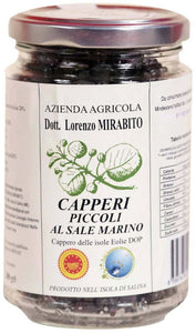 Capperi Piccoli Dop Sottosale Di Salina 3 vasetti di Vetro Da 200g cadauno Azienda Agricola Dott. Lorenzo Mirabito