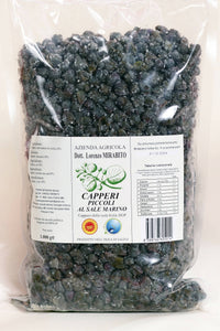 Capperi Piccoli Dop Sottosale Di Salina in 3 Buste Da 1 Kg cadauna Azienda Agricola Dott. Lorenzo Mirabito