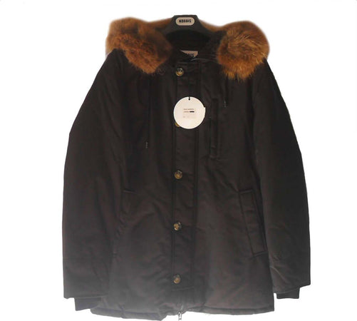 Cappotto da uomo Giubotto da uomo lungo a 3/4 con cappuccio e pelo sintetico impermeabile MORRIS art. 61219 giubbino uomo piumino imbottito Nero Giubotto uomo L'Orchidea - Siderno, Commerciovirtuoso.it