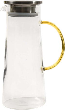 Caraffa in vetro borosilicato con manico colorato da 1,1 litri Casa e cucina/Decorazioni per interni/Addobbi e decorazioni per ricorrenze/Decorazioni natalizie/Oggettistica MagiediNatale.it - Altamura, Commerciovirtuoso.it