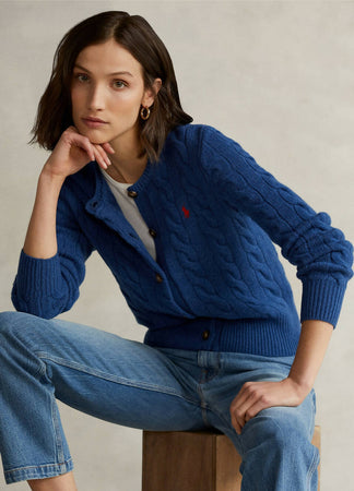 Cardigan Ralph Lauren Donna Trecce Con Logo E Bottoni Moda/Donna/Abbigliamento/Maglioni e cardigan/Cardigan Euforia - Bronte, Commerciovirtuoso.it