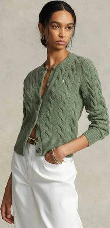 Cardigan Ralph Lauren Donna Trecce Con Logo E Bottoni Moda/Donna/Abbigliamento/Maglioni e cardigan/Cardigan Euforia - Bronte, Commerciovirtuoso.it