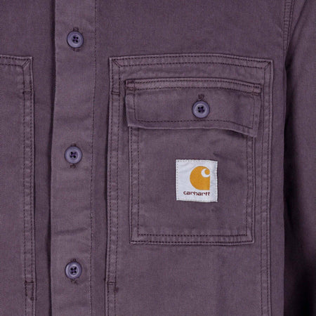 CARHARTT-WIP-Camicia-Manica-Lunga-Uomo-Charter-L/s-Shirt-Artichoke-Garment-Dyed-da-uomo