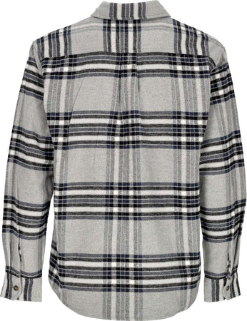 CARHARTT-WIP-Camicia-Manica-Lunga-Uomo-L/s-Hawkins-Shirt-Grey-Heather-da-uomo