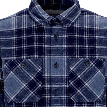 CARHARTT-WIP-Camicia-Manica-Lunga-Uomo-L/s-Jared-Shirt-Jared-Check/storm-Blue-da-uomo