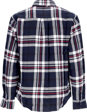 CARHARTT-WIP-Camicia-Manica-Lunga-Uomo-L/s-Wallace-Shirt-Wallace-Check/dark-Navy-da-uomo