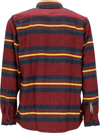 CARHARTT-WIP-Camicia-Manica-Lunga-Uomo-Oregon-Shirt-Jacket-Starco-Stripe/bordeaux-da-uomo