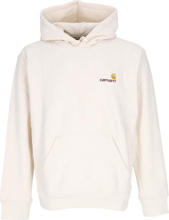 CARHARTT-WIP-Felpa-Cappuccio-Uomo-Hooded-American-Script-Natural-da-uomo
