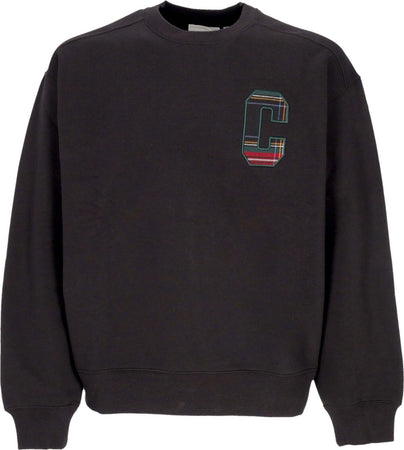 CARHARTT-WIP-Felpa-Girocollo-Uomo-Wiles-Crewneck-Black-da-uomo