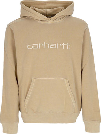 CARHARTT-WIP-Felpa-Leggera-Cappuccio-Uomo-Duster-Hoodie-Dusty-H-Brown-Garment-Dyed-da-uomo