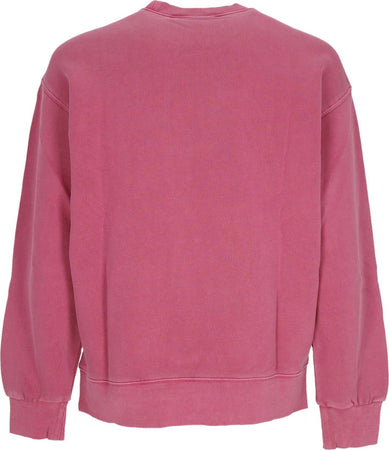 CARHARTT-WIP-Felpa-Leggera-Girocollo-Uomo-Nelson-Sweat-Magenta-Garment-Dyed-da-uomo