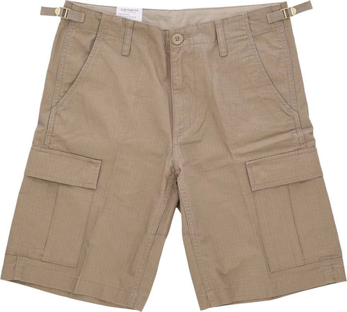 CARHARTT-WIP-Pantalone-Corto-Uomo-Aviation-Short-Leather-Rinsed-da-uomo