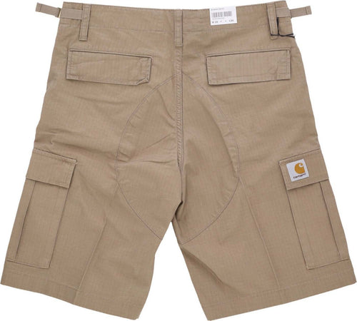 CARHARTT-WIP-Pantalone-Corto-Uomo-Aviation-Short-Leather-Rinsed-da-uomo