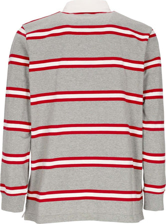 CARHARTT-WIP-Polo-Manica-Lunga-Uomo-L/s-Tork-Rugby-Shirt-Grey-Heather-da-uomo