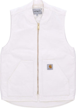 CARHARTT-WIP-Smanicato-Uomo-Classic-Vest-Wax-Rinsed-da-uomo