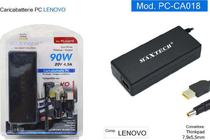 Caricabatteria Pc Adattatore Alimentatore 90w Pc-ca018 Compatibile Lenovo Thinkpad Informatica e Videogiochi > Accessori PC > Alimentatori Notebook Trade Shop italia - Napoli, Commerciovirtuoso.it