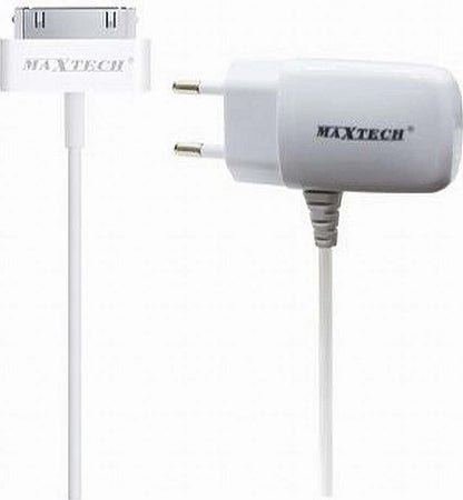 Caricabatterie-Da-Viaggio-Casa-30pin-Iphone-3g/3s/4g/4s-5volt-1000ma-Maxtech-Ca-s005