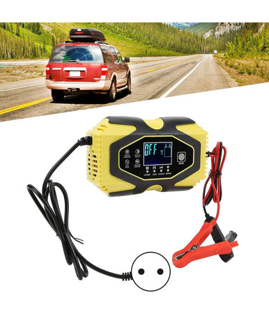 Caricabatterie Intelligente Avviatore Emergenza Batteria Auto 12v-8a 24v-6a J40