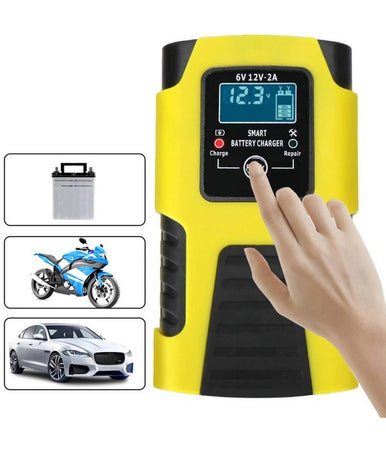 Caricabatterie Intelligente Avviatore Emergenza Batteria Auto Moto 6v 6a 12v 4a J99