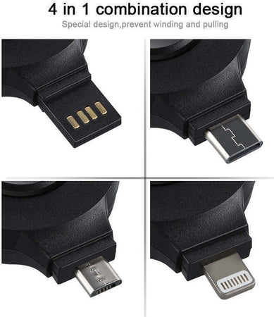 CARICATORE PER CELLULARI SMARTPHONE 4 IN 1 MULTIFUNZIONE UNIVERSALE RICARICA USB Elettronica/Cellulari e accessori/Accessori/Caricabatterie/Caricabatterie portatile Trade Shop italia - Napoli, Commerciovirtuoso.it