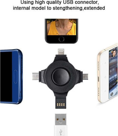 Caricatore Per Cellulari Smartphone 4 In 1 Multifunzione Universale Ricarica Usb Elettronica/Cellulari e accessori/Accessori/Caricabatterie/Caricabatterie portatile Trade Shop italia - Napoli, Commerciovirtuoso.it