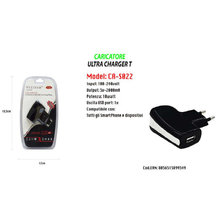 Caricatore-Usb-A-Presa-Spina-Ricarica-Smartphone-Dispositivi-5v-2000ma-Maxtech-Ca-s022
